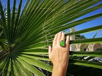 Silver Ring of Wishes - Mood Ring - 25x18 mm - Sterling Silver 925