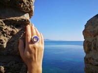Silver Sunrise of Beauty - Mood Ring - 20 mm - Sterling Silver 925