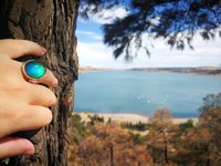 Queen of Heavenly Delight - Mood Ring - 20x15 mm - Sterling Silver 925 (pure or gold plated) - AAA Crystal Quartz