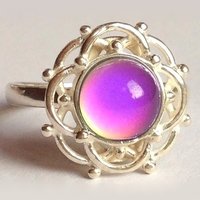Enigma of Love - Mood Ring - 8 mm - Sterling Silver 925