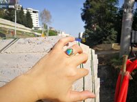 Lord of Lightning - Mood Ring - 15 mm - Sterling Silver 925 - AAA Crystal Quartz
