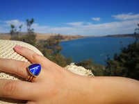 Lord of Lightning - Mood Ring - 15 mm - Gold Plated Sterling Silver 925 - AAA Crystal Quartz