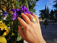 Empress of Grace - Mood Ring - 18x13 mm - Sterling Silver 925