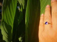 The Little Lord - Mood Ring - 6 mm - 24k Gold Plated Sterling Silver 925 - AAA Crystal Quartz