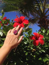 Silver Ring of Wishes - Mood Ring - 25x18 mm - Sterling Silver 925