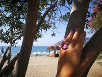 Sovereign of Lightning - Mood Ring - 20 mm - Sterling Silver 925 - AAA Crystal Quartz