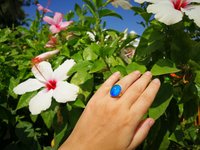 Crystal Star of Atlantis - Mood Ring - 18x13 mm - Gold Plated Sterling Silver 925 - AAA Crystal Quartz