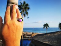 Sun of Antares - Mood Ring - 14 mm - Sterling Silver 925 - AAA Crystal Quartz
