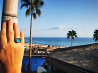 Sun of Antares - Mood Ring - 14 mm - Sterling Silver 925 - AAA Crystal Quartz