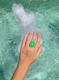 Silver Ring of Wishes - Mood Ring - 25x18 mm - Sterling Silver 925