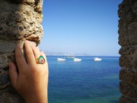 Sovereign of Lightning - Mood Ring - 20 mm - Gold Plated Sterling Silver 925 - AAA Crystal Quartz