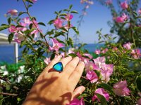 Sovereign of Lightning - Mood Ring - 20 mm - Sterling Silver 925 - AAA Crystal Quartz