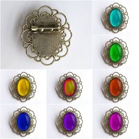 Silver Venus of Rome - Mood Brooch - 25x18 mm - Brass