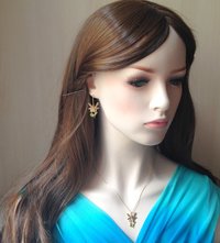 Secret Fairy Princess of Wishes - Mood Necklace - 5 mm - Gold Plated Brass
