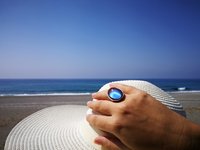 Silver Ring of Wishes - Mood Ring - 25x18 mm - Sterling Silver 925