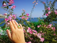 Sovereign of Lightning - Mood Ring - 20 mm - Gold Plated Sterling Silver 925 - AAA Crystal Quartz