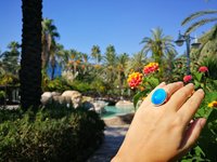 Silver Ring of Wishes - Mood Ring - 25x18 mm - Sterling Silver 925