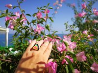 Sovereign of Lightning - Mood Ring - 20 mm - Gold Plated Sterling Silver 925 - AAA Crystal Quartz