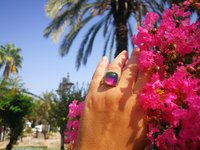 Northern Lights - Mood Ring - 15 mm - Gold Plated Sterling Silver 925 - AAA Crystal Quartz