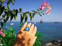 Sovereign of Lightning - Mood Ring - 20 mm - Sterling Silver 925 - AAA Crystal Quartz