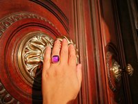 Northern Lights - Mood Ring - 15 mm - Gold Plated Sterling Silver 925 - AAA Crystal Quartz