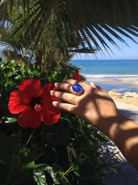 Golden Ring of Wishes - Mood Ring - 25x18 mm - 24k Gold Plated Sterling Silver 925
