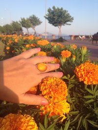 Queen of Colors - Mood Ring - 25x18 mm - Sterling Silver 925
