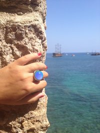 Silver Sun of Elegance - Mood Ring - 20 mm - Sterling Silver 925