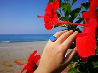 Golden Dream - Mood Ring - 16 mm - 24K Gold Plated Sterling Silver 925
