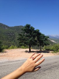 Silver Star of Romance - Mood Ring - 12 mm - Sterling Silver 925