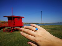 Star of Success - Mood Ring - 10 mm - Sterling Silver 925