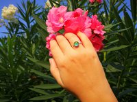 Lady of the Silver Light - Mood Ring - 8 mm - Sterling Silver 925