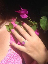 Star of Beauty - Mood Ring - 10x8 mm - Sterling Silver 925