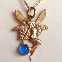 Secret Fairy Princess of Wishes - Mood Necklace - 5 mm - Gold Plated Brass