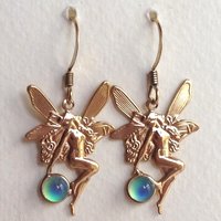 Fairies of Wishes - Mood Earrings - 5 mm - Gold Plated Brass