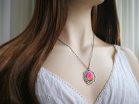 Venus of the Secret Lake - Mood Necklace - 18x13 mm - Brass