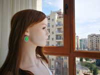 Venus of the Silver Moons - Mood Earrings - 18x13 mm - Brass