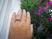 Three Wishes - Mood Ring - 4 mm - Sterling Silver 925 - AAA Crystal Quartz