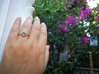 The Little Lord - Mood Ring - 6 mm - 24k Gold Plated Sterling Silver 925 - AAA Crystal Quartz