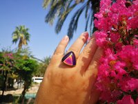Sovereign of Lightning - Mood Ring - 20 mm - Gold Plated Sterling Silver 925 - AAA Crystal Quartz