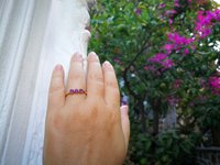 Three Wishes - Mood Ring - 4 mm - 24k Gold Plated Sterling Silver 925 - AAA Crystal Quartz