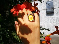 Silver Fountain of Youth - Mood Ring - 25x18 mm - Sterling Silver 925