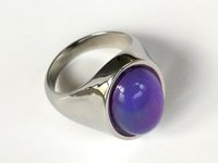 King of Gentlemen - Mood Ring - 18x13 mm - Stainless Steel