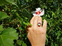 Star of Success - Mood Ring - 10 mm - Sterling Silver 925