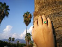Lady of the Silver Light - Mood Ring - 8 mm - Sterling Silver 925