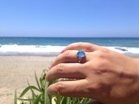 Star of Beauty - Mood Ring - 10x8 mm - Sterling Silver 925