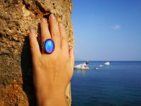 Queen of Destiny - Mood Ring - Adjustable - 25x18 mm - Stainless Steel