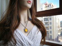Silver Venus of Rome - Mood Necklace - 25x18 mm - Brass