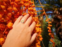 Princess of Blossoms - Mood Ring - 6 mm - Sterling Silver 925