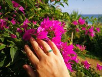 Three Wishes - Mood Ring - 4 mm - 24k Gold Plated Sterling Silver 925 - AAA Crystal Quartz